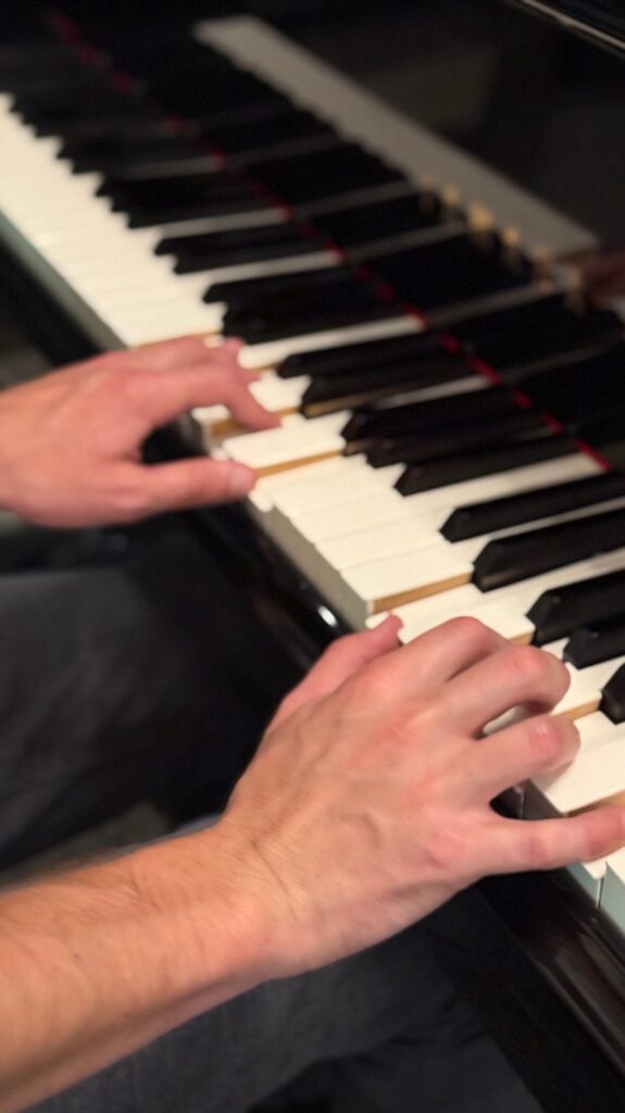 Ty Blacke at the piano